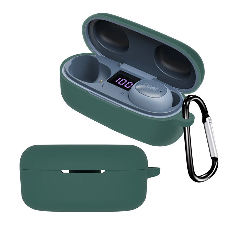 Silicone Case for Boat Airdopes 121 V2 Protective Cover Bluetooth Earbuds Case Cover with Anti-Loss Buckle Silicone Case for Boat Airdopes 121 V2 Protective Cover Bluetooth Earbuds Case Cover with Anti-Loss Buckle